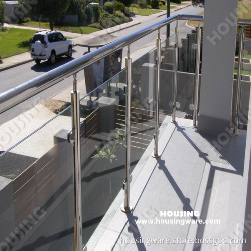 Outdoor Tempered Glass Balcony Railing / Balustrade